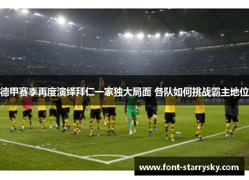 德甲赛季再度演绎拜仁一家独大局面 各队如何挑战霸主地位