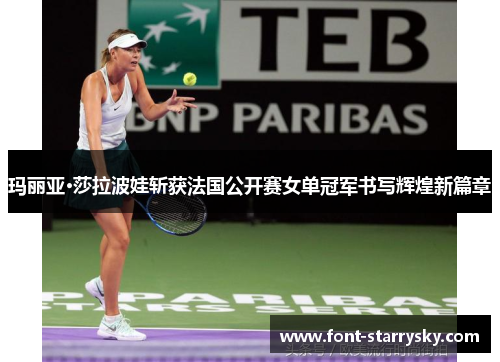 玛丽亚·莎拉波娃斩获法国公开赛女单冠军书写辉煌新篇章